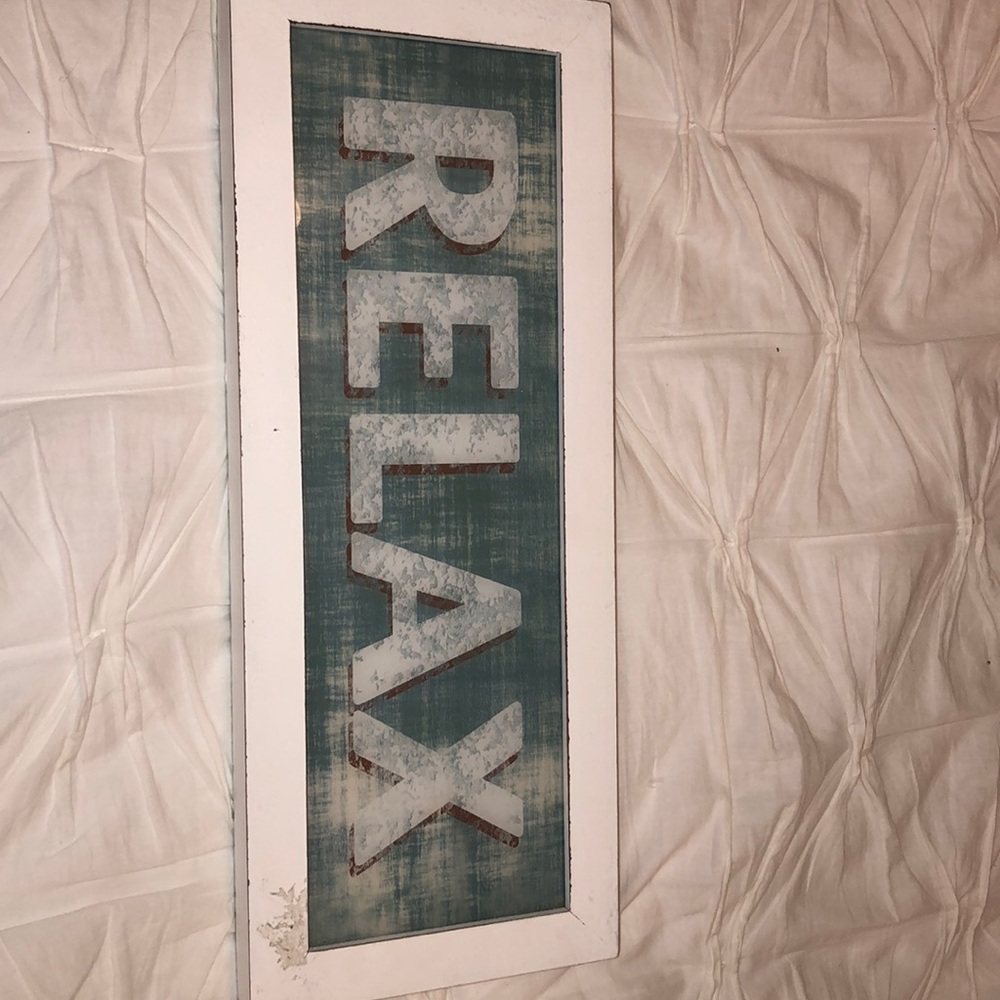 Light up “RELAX” Sign